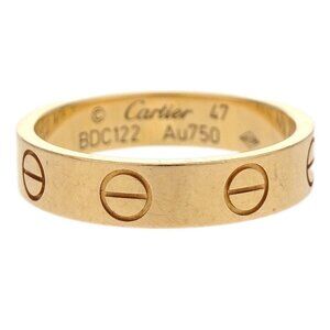 Cartier Mini Love Ring Au750 #47 BDC122 186780